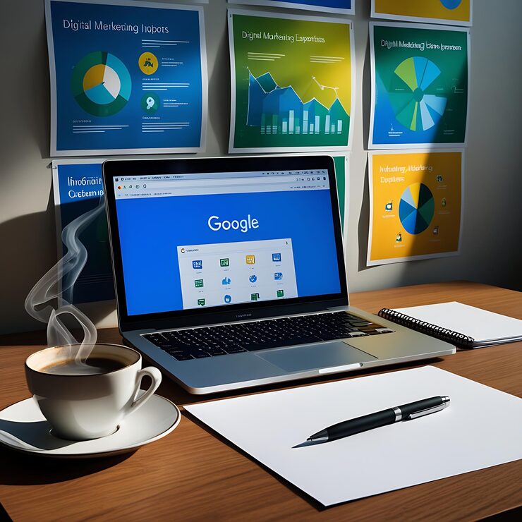 digital marketing success with growth chart illustration 1356430 1891