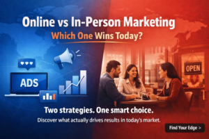 Online vs in-person marketing